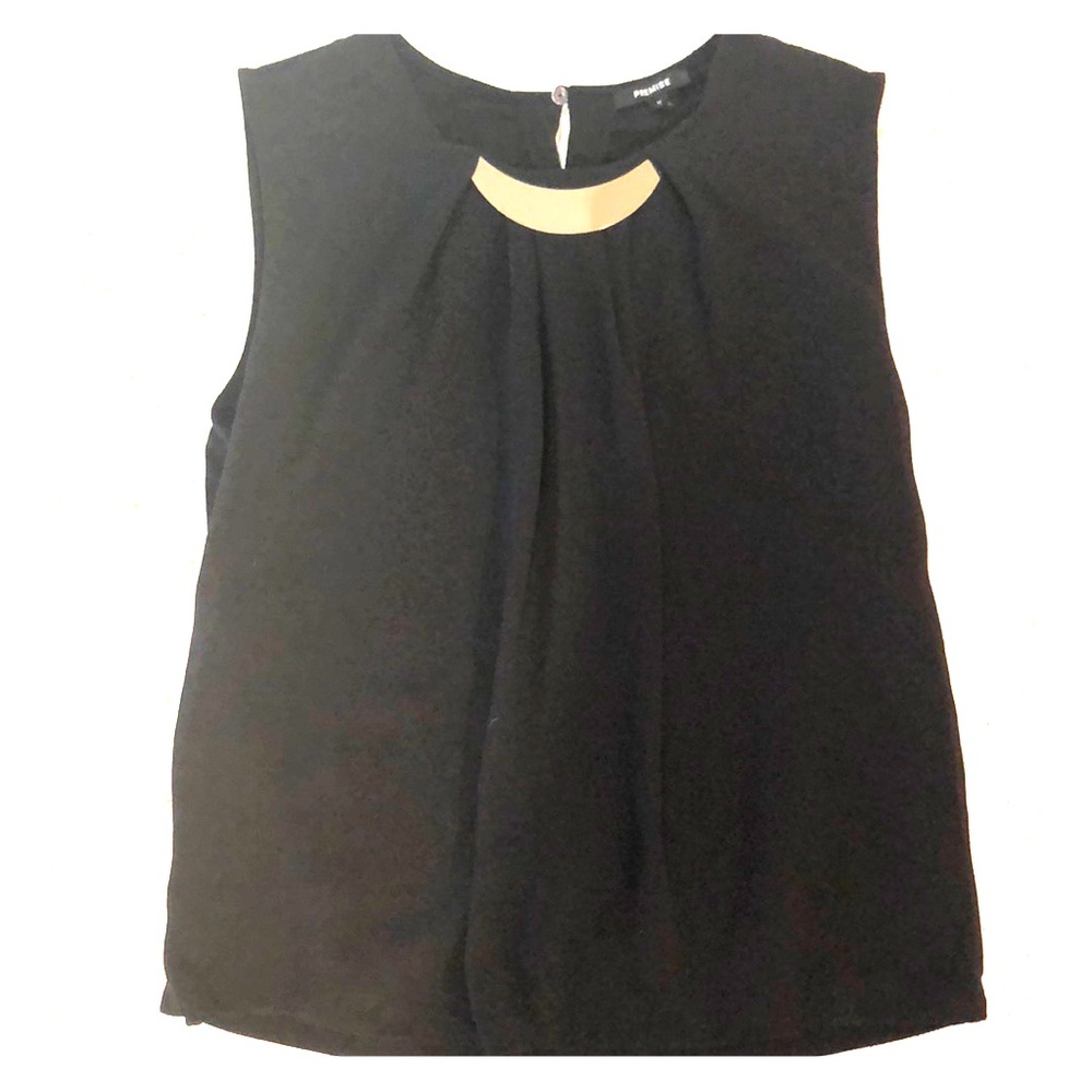 Black Sleeveless Blouse (business casual)